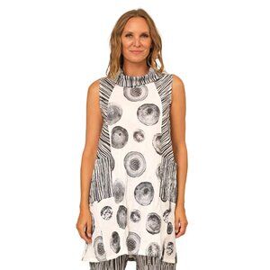 Women's Black and White Tunic Beau Jours